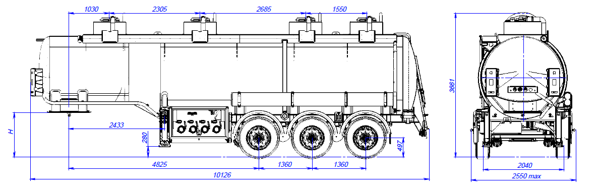 SF3330_4A_03, 30 м3, 4 отсека, ССУ 1200