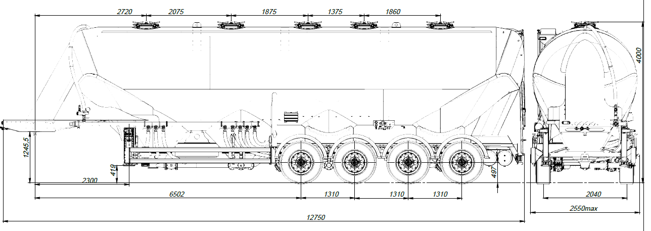 SF4U55_1A_01, 55 м3, 1 отсек, ССУ 1250