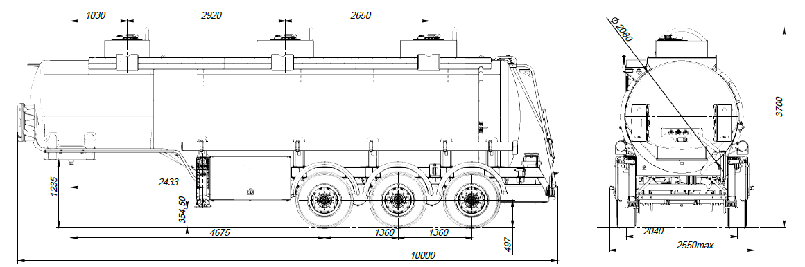 SF3328_3S_33 ССУ 1250, 3 отсека, 28 м3