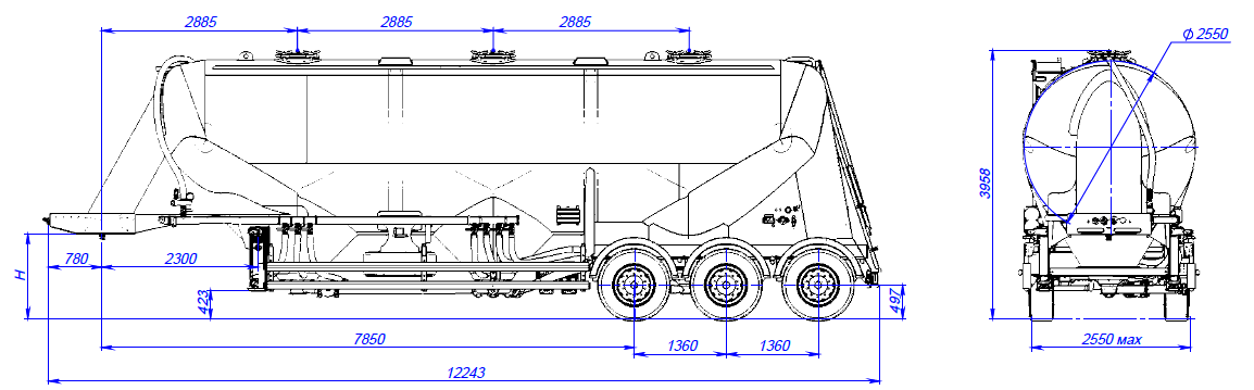 SF3U48_3A_07 ССУ 1250, 3 отсека