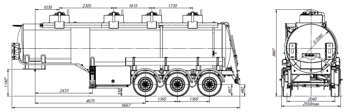 SF3328_4S_18 ССУ 1150, 4 отсека, 28 м3