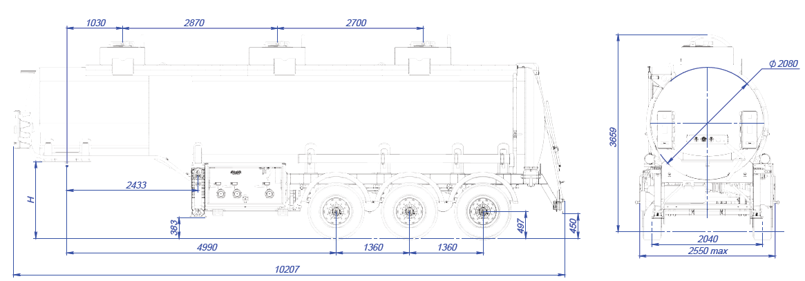 SF3330.3S_11, ССУ 1450, 30 м3, 3 отсека