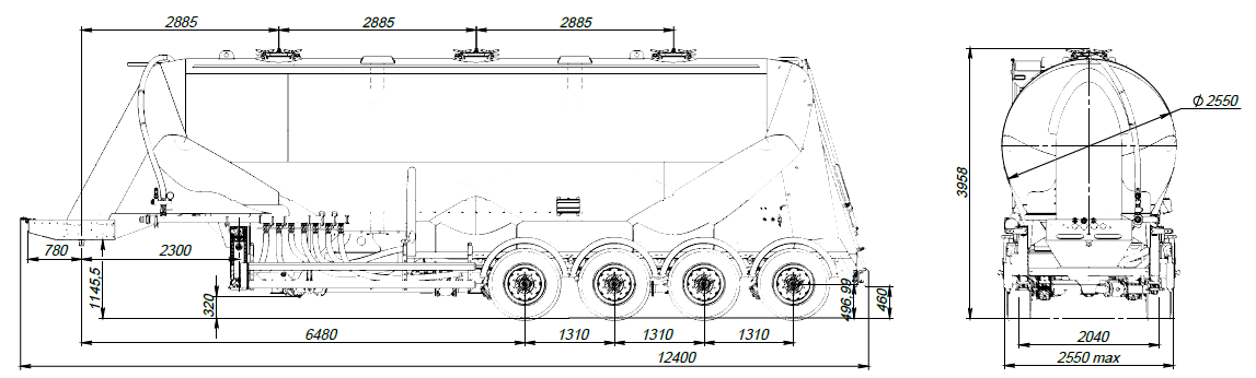 SF4U48.3A_02, 45,5 м3, 3 отсека, ССУ 1150