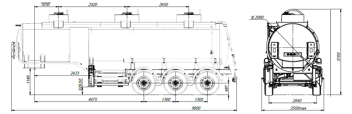 SF3328_3S_26 ССУ 1150, 3 отсека, 28 м3