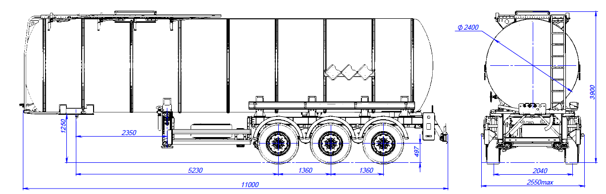 SF3B38.1S_05, 38 м3, 1 отсек, ССУ 1250