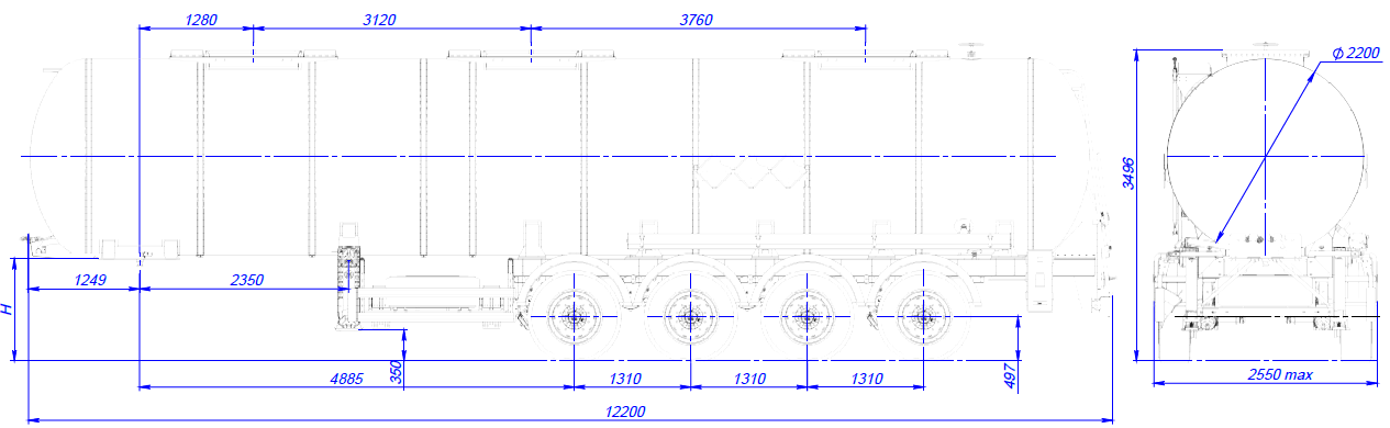 SF4032.1N_03, 32м3, 3 отсека, ССУ 1250