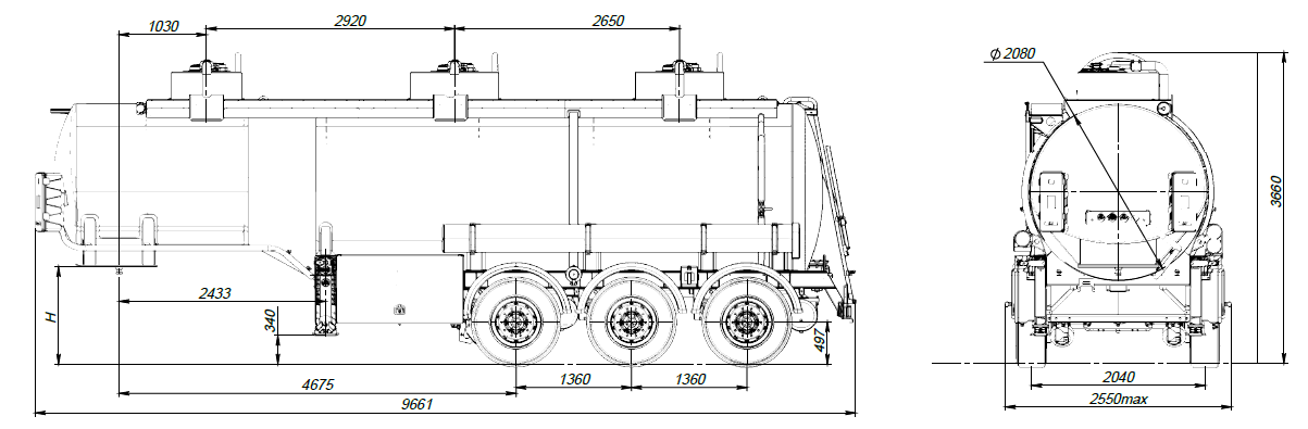 SF3328_3S_31 ССУ 1150, 3 отсека, 28 м3