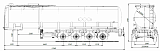 4 х осный битумовоз полуприцеп стальной SF4B38 - 1 |  ЗАО «Сеспель»
