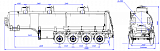 4х осный бензовоз полуприцеп стальной SF4332.3S_15 - 1 |  ЗАО «Сеспель»