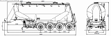 Цементовоз SF4U34 - 1 |  ЗАО «Сеспель»
