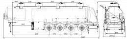4х осный бензовоз полуприцеп стальной SF4332.4S_28 - ЗАО «Сеспель»