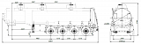 4х осный бензовоз полуприцеп стальной SF4332.3S_24 - 1 |  ЗАО «Сеспель»