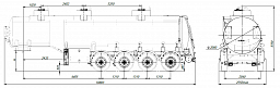 4х осный бензовоз полуприцеп стальной SF4332.3S_24 - ЗАО «Сеспель»