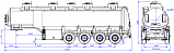 4х осный бензовоз полуприцеп алюминиевый SF4338.5A_03 - 1 |  ЗАО «Сеспель»