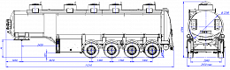 4х осный бензовоз полуприцеп алюминиевый SF4338.5A_03 4х осный бензовоз полуприцеп алюминиевый SF4338.5A_03 - ЗАО «Сеспель»
