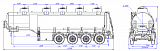 4х осный бензовоз полуприцеп стальной SF4332.5S_01 - 1 |  ЗАО «Сеспель»