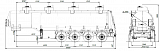 4х осный бензовоз полуприцеп стальной SF4332.4S_15 - 1 |  ЗАО «Сеспель»