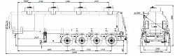 4х осный бензовоз полуприцеп стальной SF4332.4S_15 - ЗАО «Сеспель»