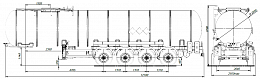 4х осный битумовоз полуприцеп стальной SF4B32.1S_38 - ЗАО «Сеспель»