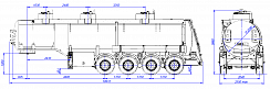 4х осный бензовоз полуприцеп стальной SF4332.3S_03 - ЗАО «Сеспель»