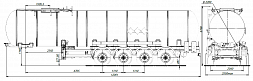 4х осный битумовоз полуприцеп стальной SF4B32.1S_35 - ЗАО «Сеспель»