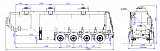 4х осный бензовоз полуприцеп стальной SF4332.3S_12 - 1 |  ЗАО «Сеспель»