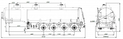 4х осный бензовоз полуприцеп стальной SF4332.3S_17 - ЗАО «Сеспель»