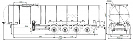4х осный битумовоз полуприцеп стальной SF4B32.1S_28 - ЗАО «Сеспель»