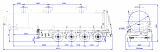 4х осный бензовоз полуприцеп стальной SF4332.3S_09 - 1 |  ЗАО «Сеспель»