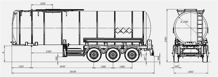 Битумовоз SF3B35 - технические характеристики