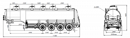4х осный бензовоз полуприцеп алюминиевый SF4338.5A_10 4х осный бензовоз полуприцеп алюминиевый SF4338.5A_10 - ЗАО «Сеспель»