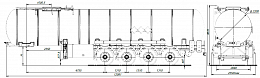 4х осный битумовоз полуприцеп стальной SF4B32.1S_41 - ЗАО «Сеспель»