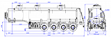 4х осный бензовоз полуприцеп стальной SF4332.3S_05 - 1 |  ЗАО «Сеспель»