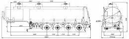 4х осный бензовоз полуприцеп стальной SF4332.3S_27 - ЗАО «Сеспель»