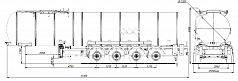 4х осный битумовоз полуприцеп стальной SF4B32.1S_18 - ЗАО «Сеспель»