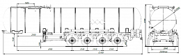 4х осный битумовоз полуприцеп стальной SF4B32.1S_42 - ЗАО «Сеспель»