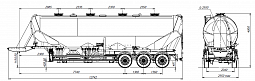 SF3U55_4A_04, 55м3, 4 отсека, ССУ 1150 SF3U55_4A_04, 55м3, 4 отсека, ССУ 1150 - ЗАО «Сеспель»