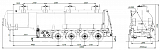 4х осный бензовоз полуприцеп стальной SF4332.4S_12 - 1 |  ЗАО «Сеспель»