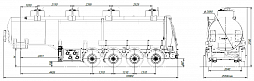 4х осный бензовоз полуприцеп стальной SF4332.4S_12 - ЗАО «Сеспель»