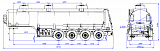 4х осный бензовоз полуприцеп стальной SF4332.3S_10 - 1 |  ЗАО «Сеспель»