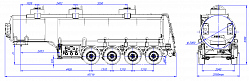 4х осный бензовоз полуприцеп стальной SF4332.3S_10 - ЗАО «Сеспель»