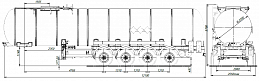 4х осный битумовоз полуприцеп стальной SF4B32.1S_34 - ЗАО «Сеспель»
