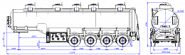 4х осный бензовоз полуприцеп алюминиевый SF4338.5A_01 4х осный бензовоз полуприцеп алюминиевый SF4338.5A_01 - ЗАО «Сеспель»