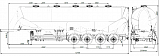 4-х осный комбикормовоз полуприцеп алюминиевый SF4U55 - 2 |  ЗАО «Сеспель»