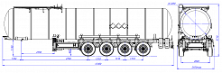 4х осный битумовоз полуприцеп стальной SF4B32.1S_11 - ЗАО «Сеспель»