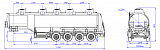 4х осный бензовоз полуприцеп алюминиевый SF4338.5A_07 - 1 |  ЗАО «Сеспель»