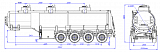 4х осный бензовоз полуприцеп стальной SF4332.3S_07 - 1 |  ЗАО «Сеспель»