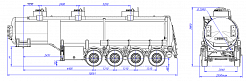 4х осный бензовоз полуприцеп стальной SF4332.3S_07 - ЗАО «Сеспель»