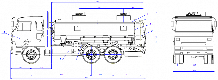 Автоцистерна АЦ-465175-12 65115 - технические характеристики