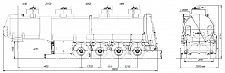 4х осный бензовоз полуприцеп стальной SF4332.4S_33 - ЗАО «Сеспель»